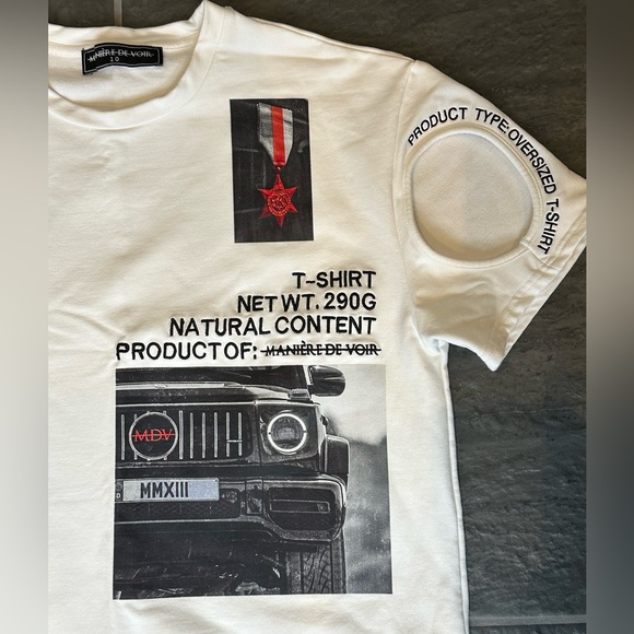 Maniere de Voir size Medium Jeep T-Shirt Mini Dress with Cutouts - Picture 11 of 14